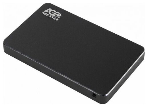 Внешний корпус AgeStar 3UB2AX1 (BLACK) для HDD/SSD SATA 6Gb/s 2.5", алюминий, черный