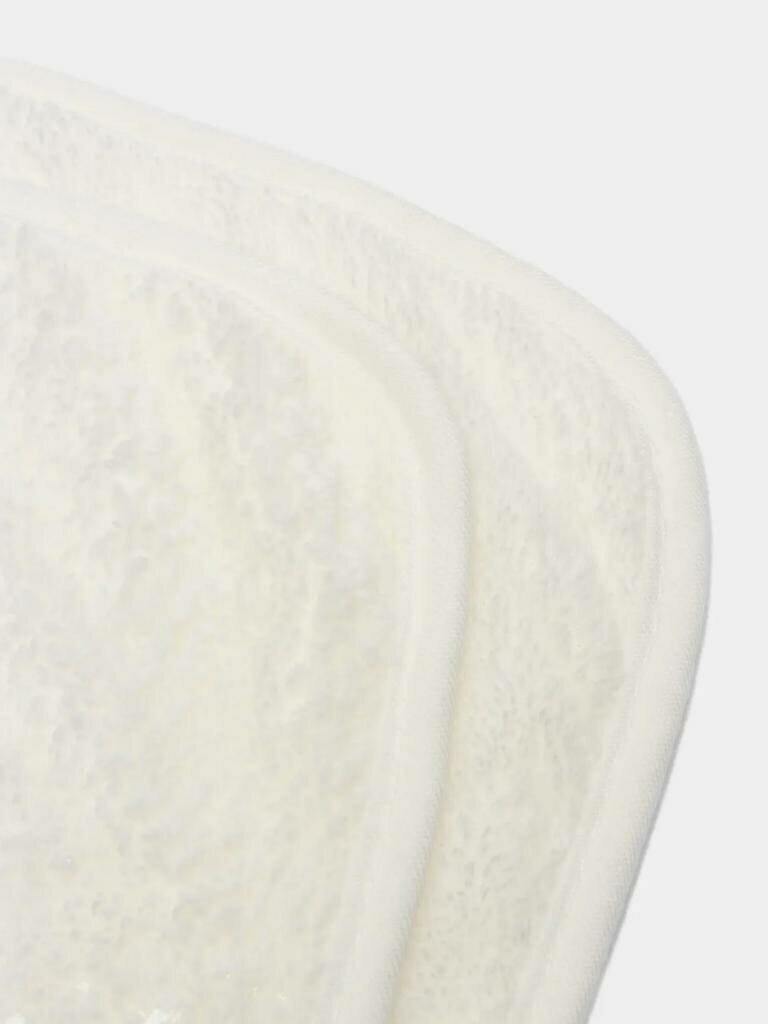 Детское полотенце уголок банное с капюшоном 80х80 см для малыша, белый - фотография № 4