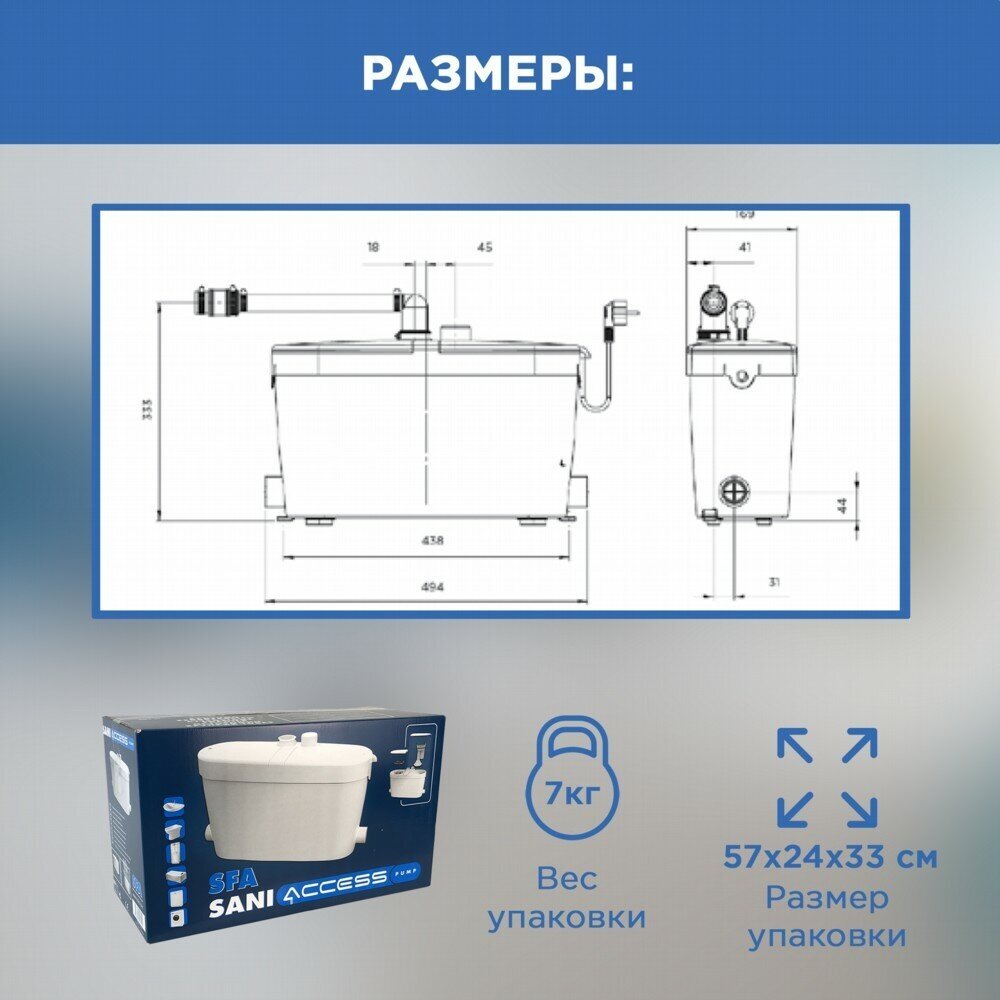 SFA Насос санитарный SANIACCESS PUMP - фотография № 4