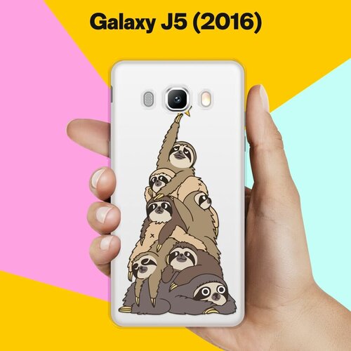 Силиконовый чехол на Samsung Galaxy J5 (2016) Елка / для Самсунг Галакси Джи 5 2016 силиконовый чехол на samsung galaxy j5 2016 пингвины для самсунг галакси джи 5 2016