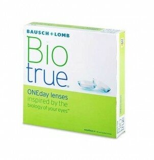 Контактные линзы Bausch & Lomb Biotrue ONEday, 90 шт., R 8,6, D -8