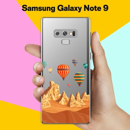 силиконовый чехол на samsung galaxy note 9 самсунг ноут 9 с принтом стеклянная абстракция Силиконовый чехол на Samsung Galaxy Note 9 Шары / для Самсунг Галакси Ноут 9