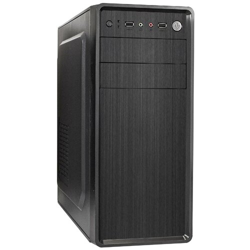 Компьютерный корпус ExeGate XP-401 350 Вт корпус miditower exegate evo 9202 npx500 atx бп 500npx с вент 12 см с окном 1 usb 1 usb3 0 аудио 3 вент 12см с rgb подсветкой