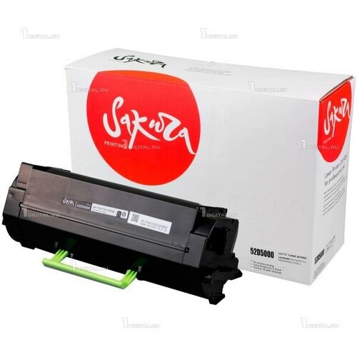 Картридж SAKURA 52D5000 черный для Lexmark MS710/ MS711/ MS810/ MS811/ MS812 совместимый (6K) (SA52D5000)