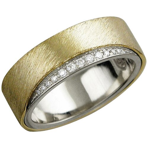 фото Эстет кольцо с 13 бриллиантами из комбинированного золота 01о660456ж, размер 16