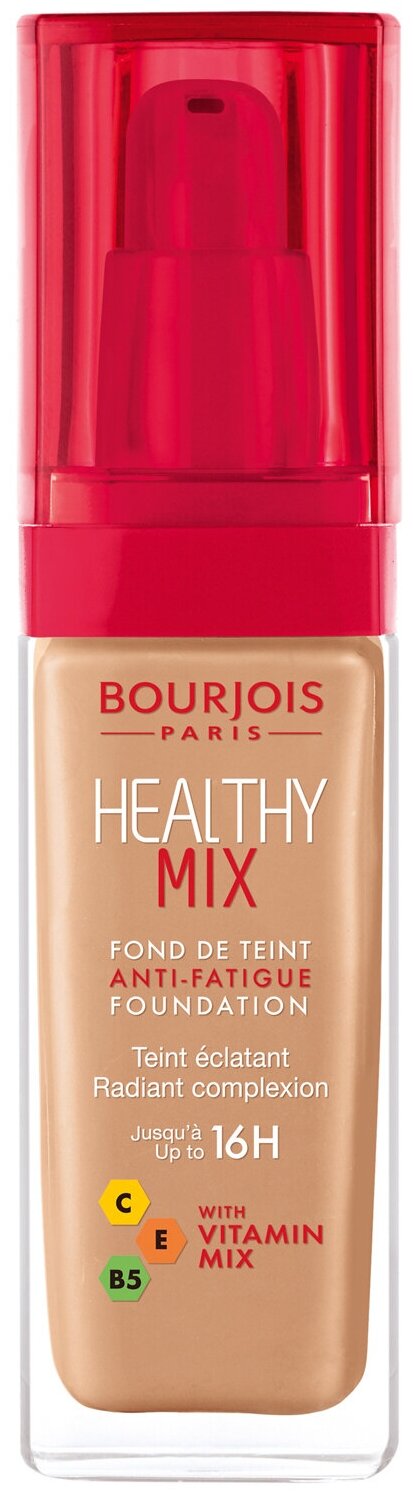 Bourjois Тональный крем Healthy Mix, 30 мл, оттенок: 55 Dark beige, 2 шт.