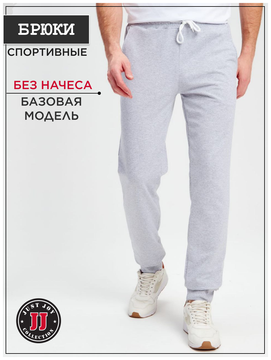 Спортивные мужские брюки домашние без утепления на высоких р.48 - фотография № 1