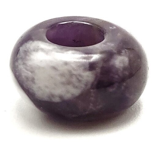 Шарм HRUSTALEK, аметист, фиолетовый/белый