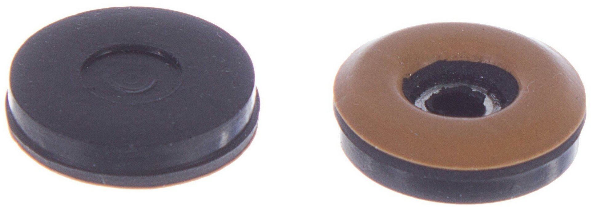 Набойки Standers PTFE 30 мм, круглые, пластик, цвет коричневый, 4 шт. - фотография № 1