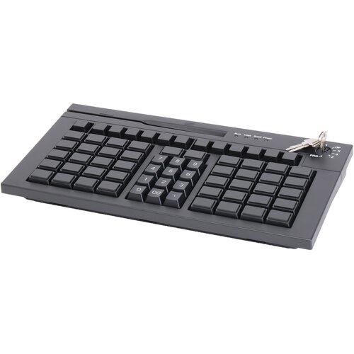 Клавиатура программируемая POScenter S67 Lite (67 клавиш, ключ, USB), черная, арт. PCS67BL
