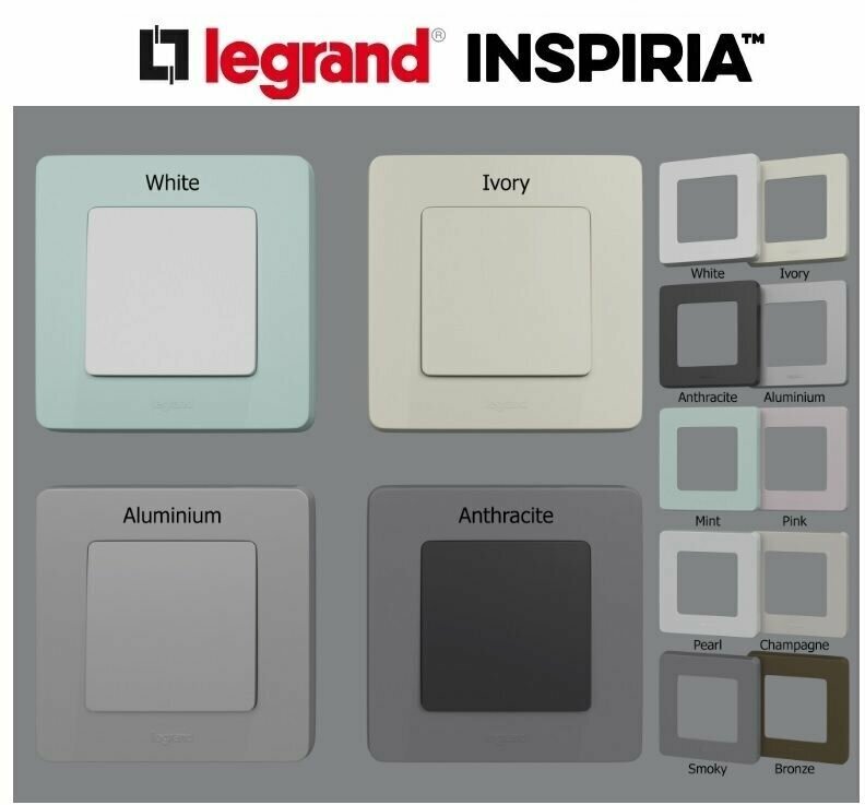 Выключатель одноклавишный LEGRAND INSPIRIA Слоновая кость - фото №15