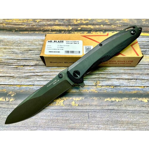 Нож складной Mr. Blade Convair, D2 Blade, Black Handle нож taiga d2 blade g 10 black j1903 bkf от cjrb