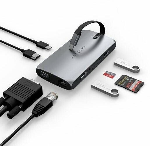 USB-концентратор Satechi SLIM MULTI-PORT (ST-UCSMA3) разъемов: 3