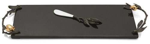 Доска для сыра с ножом Michael Aram Золотой гранат 44х15 см, гранит