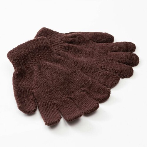 Перчатки Minaku, размер 15, коричневый перчатки minaku размер 22 коричневый
