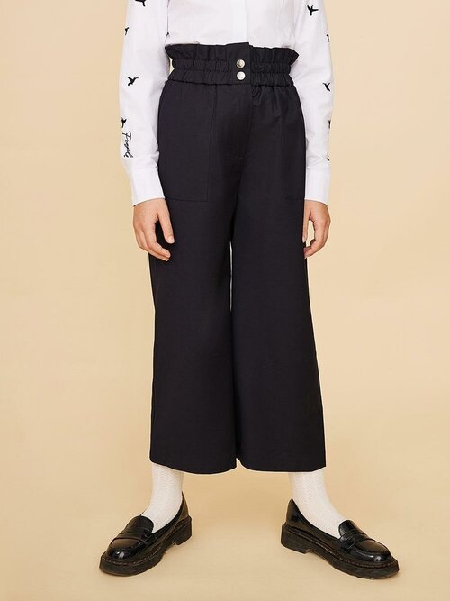 Школьные брюки  Noble People, классический стиль, размер 158, синий