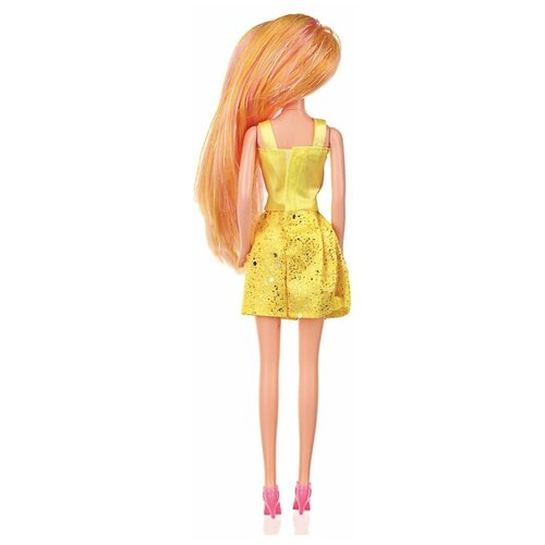 Кукла Игроленд, 29 см, в стильном платье, цветные волосы, полиэстер, 267-837