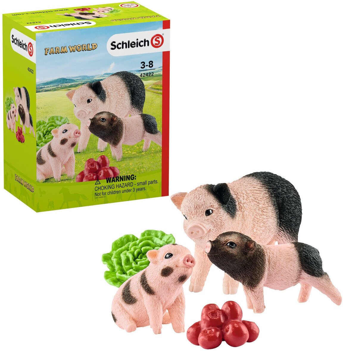 Игровой набор Schleich Farm World Мама свинья с поросятами - фото №6