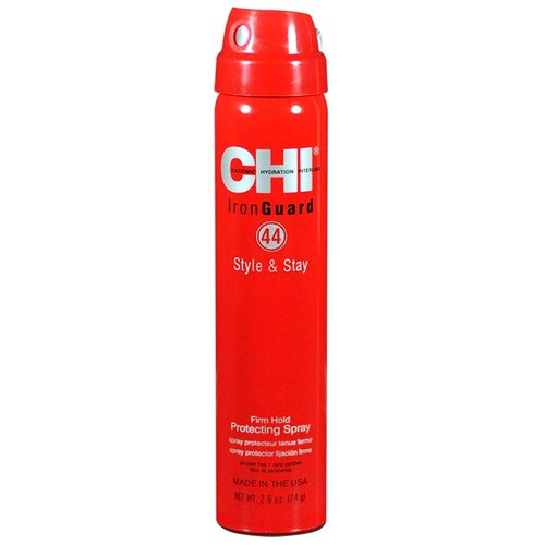 CHI Спрей для волос 44 Iron Guard Style & Stay Firm Hold Protecting Spray, сильная фиксация, 77 мл 44 iron guard термозащитный спрей сильной фиксации 74 мл