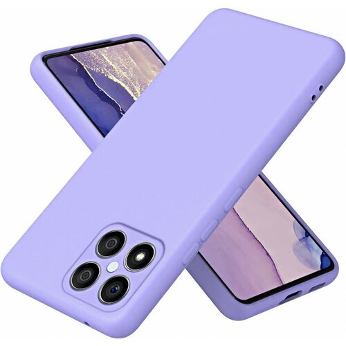 Накладка силиконовая Silicone Cover для Honor X8 2022 сиреневая