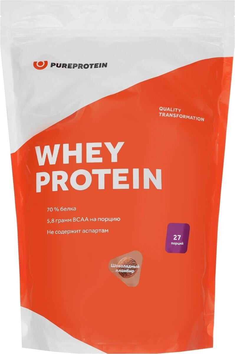 Протеин PURE PROTEIN Whey, порошок, 420гр, клубника со сливками - фото №5