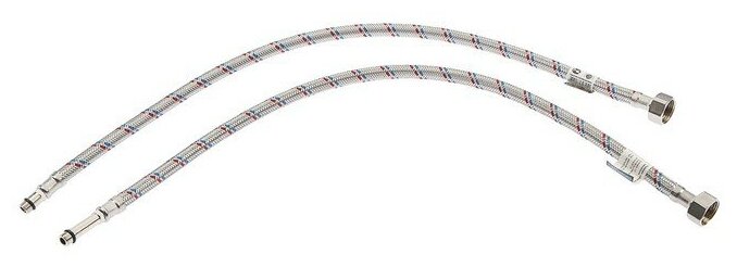 СТМ Подводка для смесителя "СТМ",1/2"xM10, 60 см, нерж. сталь, 2 шт.