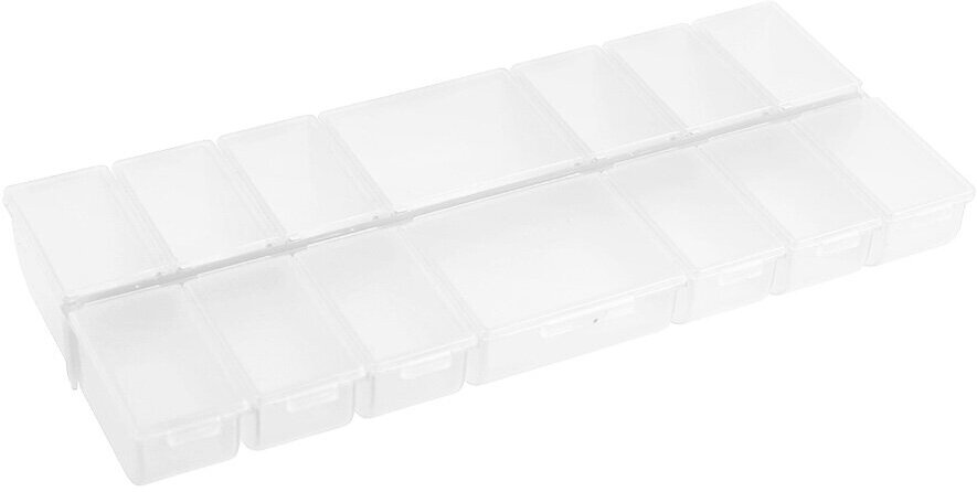 Gamma Коробка для шв. принадл. ОМ-043 пластик 24.2 x 10.5 x 2.75 см прозрачная