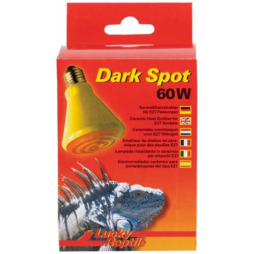 лампа светодиодная lucky reptile led sun spot 18вт германия Лампа тепловая керамическая LUCKY REPTILE Dark Spot 60Вт (Германия)