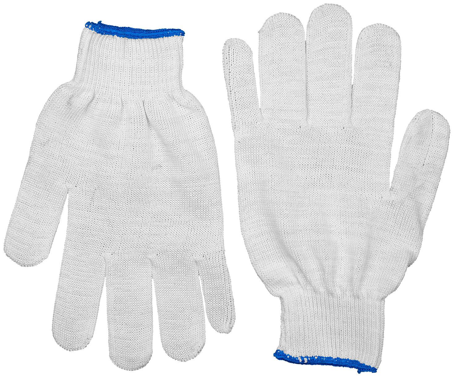 ЗУБР комфорт, размер L-XL, перчатки трикотажные тонкие, без покрытия, 11450-XL
