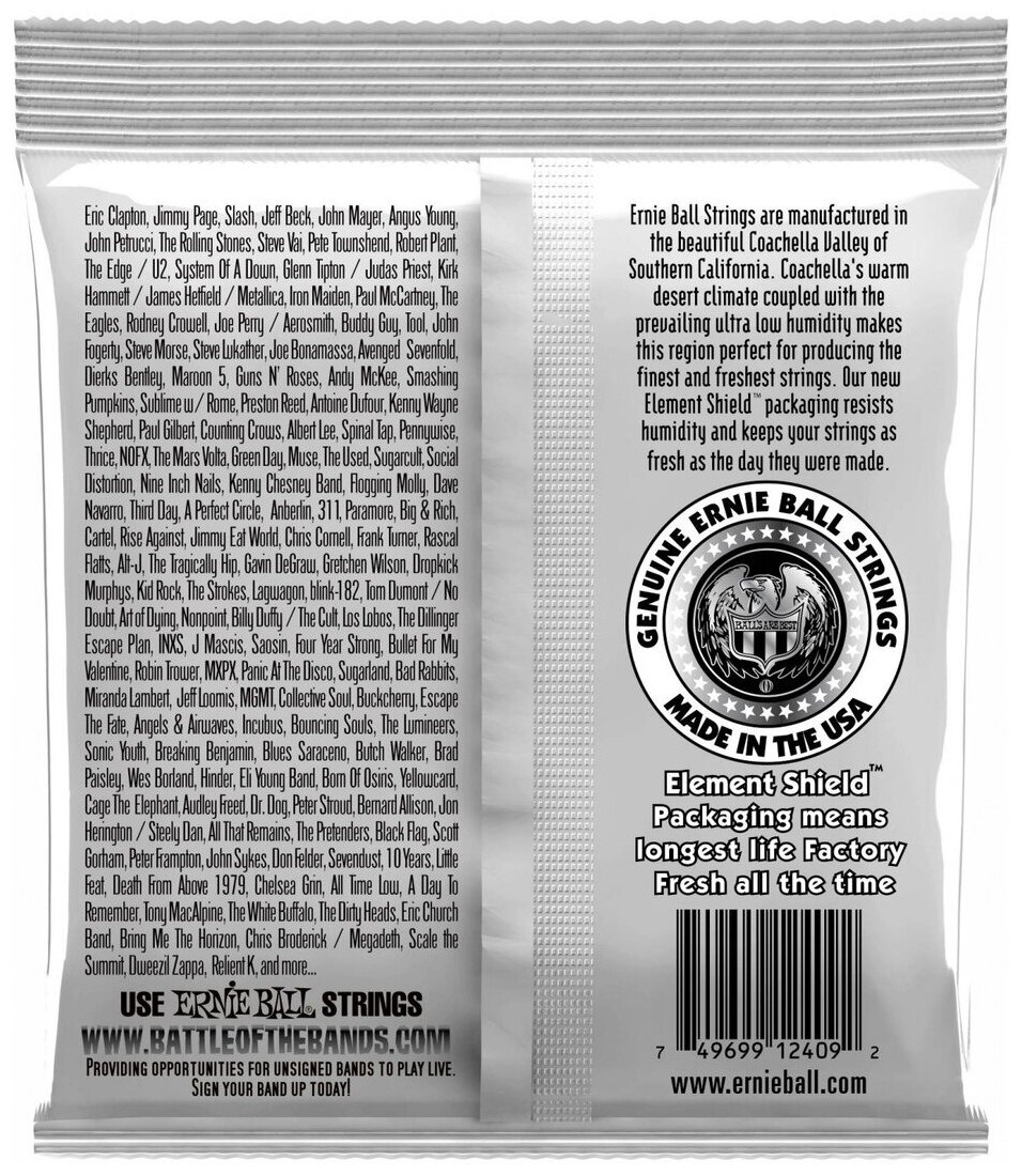 Ernie Ball 2409 струны для классической гитары. Ernesto Palla черный нейлон, бронзовая оплетка - фото №2