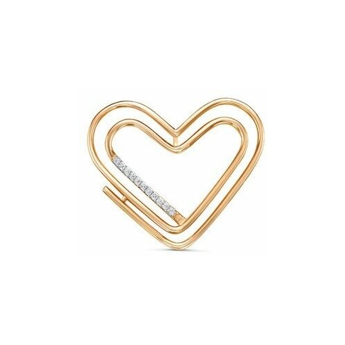 фото Подвеска del'ta, красное золото, 585 проба