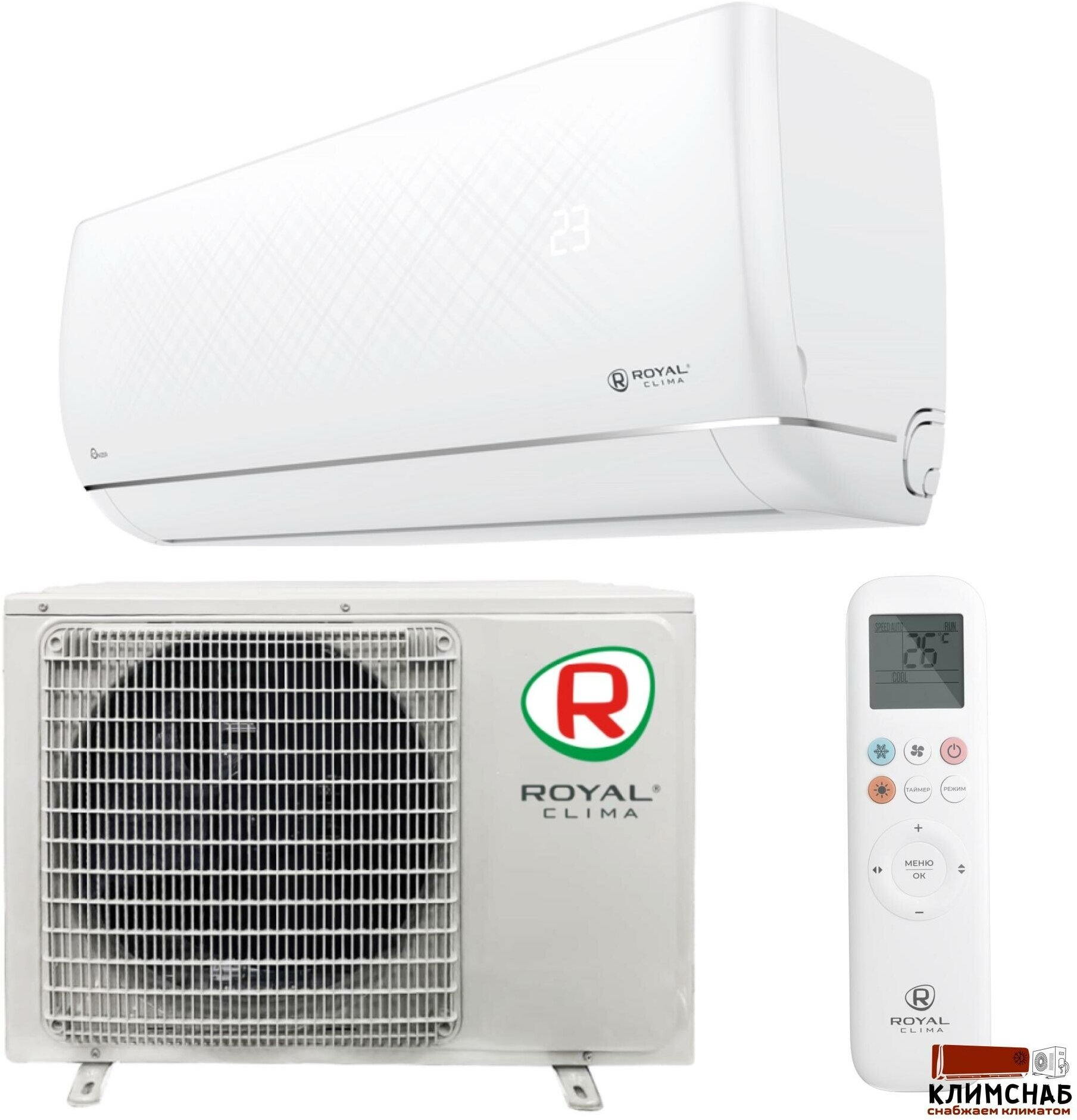 Сплит-система Royal Clima RC-RNX55HN до 55м2, 18000 BTU, (комплект из 2-х коробок)