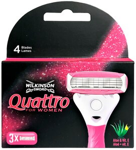 Фото Wilkinson Sword Quattro for Women Сменные лезвия