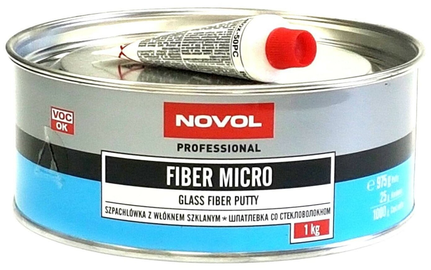 NOVOL Шпатлевка FIBER MICRO (1кг) /8/