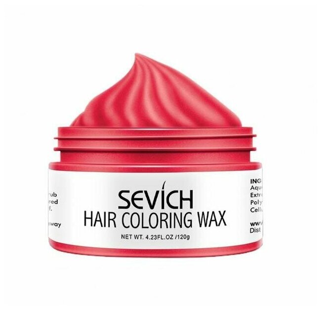 Sevich Окрашивающий цветной воск для волос и бороды, (розовый), 120 гр