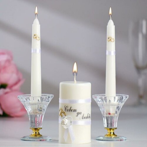 Мастерская «Свечной двор» Набор свечей свадебных 