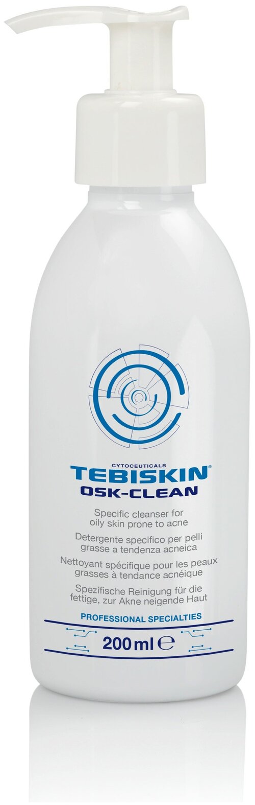 TEBISKIN OSK-CLEAN Специализированное очищающее средство для жирной кожи, склонной к акне, 200 мл