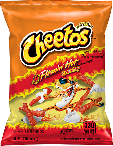 Кукурузные чипсы Cheetos Flamin' Hot Crunchy острые со вкусом сыра 1 шт. 56.7 г США