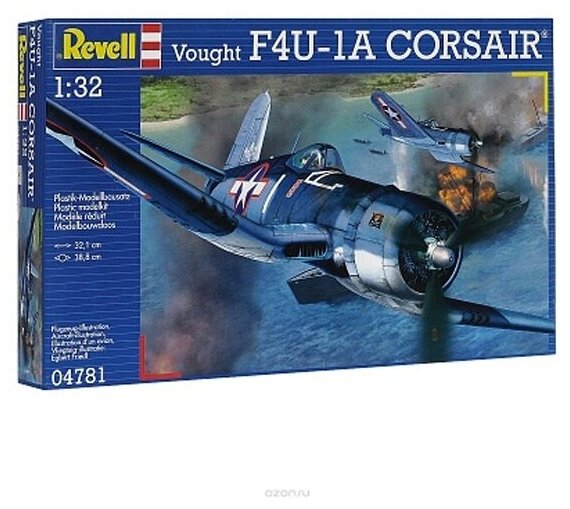 Сборная модель Revell Истребитель-бомбардировщик Vought F4U-1D Corsair - фото №3