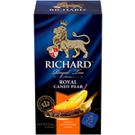 Чай RICHARD ROYAL CANDY PEAR, черный чай со вкусом карамелизированной груши, 25 сашетов - изображение