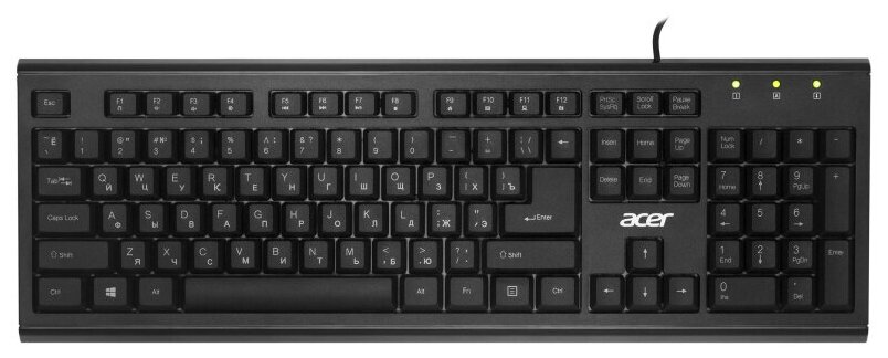 Клавиатура Acer OKW120 black USB(ZL. KBDEE.006)