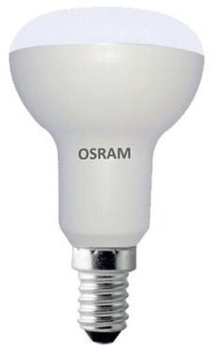 Лампа OSRAM LED Star R50 E14, 7Вт, светодиодная LED, 600 лм, эквивалент 60Вт, тёплый свет 3000К