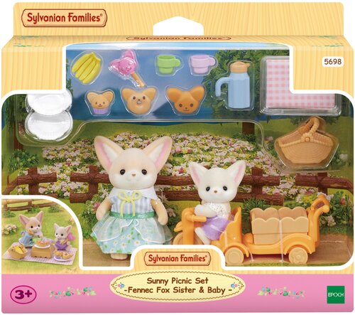Игровой набор Sylvanian Families Солнечный пикник – сестра и малыш Лисички фенек 5698