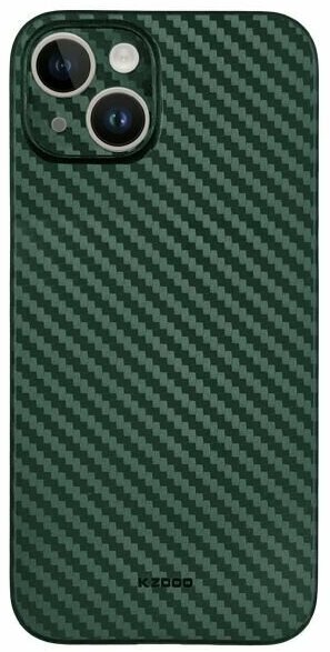 Чехол ультратонкий K-DOO Air Carbon iPhone 14, зеленый