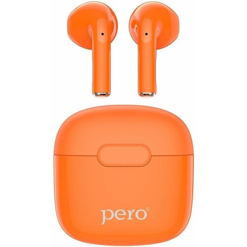 Наушники PERO TWS05 спортивные Bluetooth внутриканальные оранжевый ptws05or 143400₽