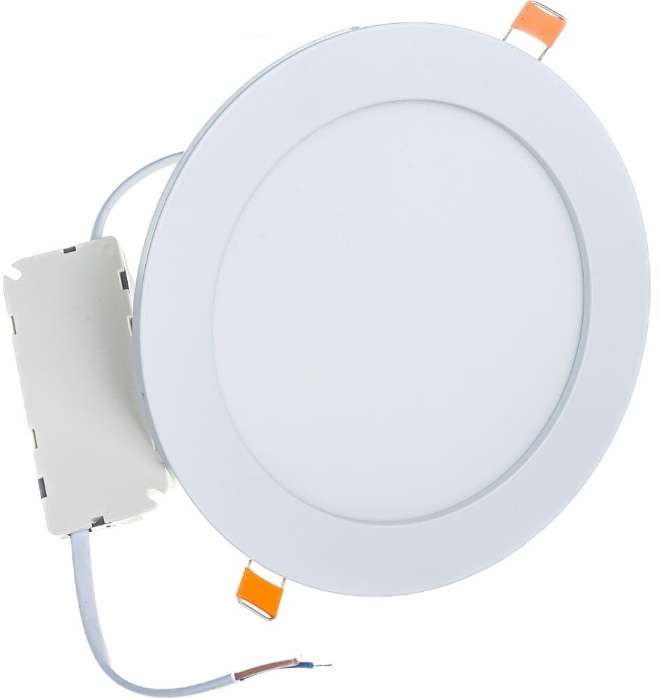светильник встраиваемый LED ЭРА Flat 170мм 12Вт 4000К белый - фото №3