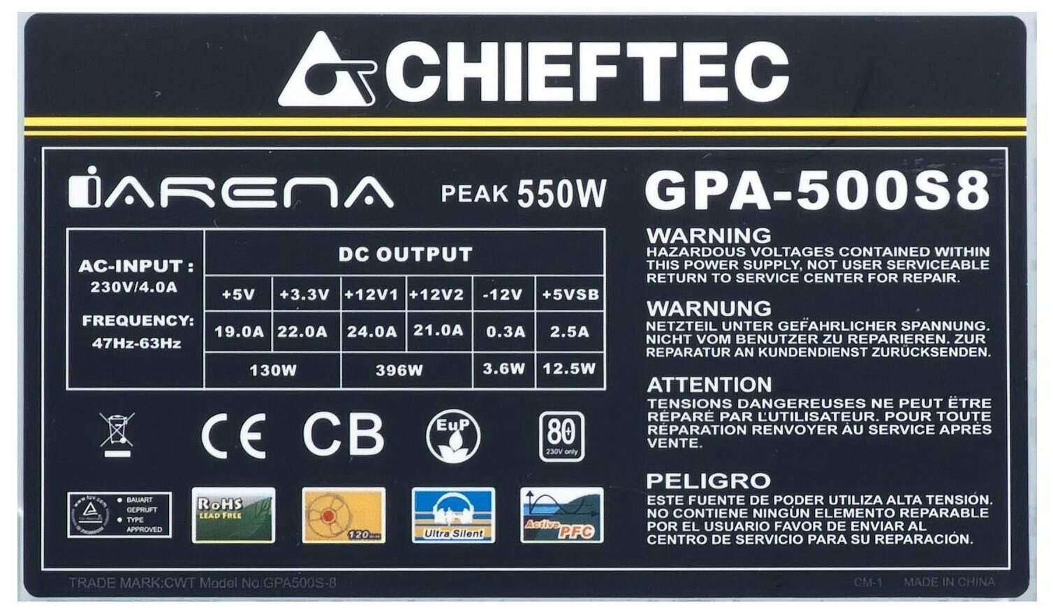 Chieftec GPA-500S8 - фото №6