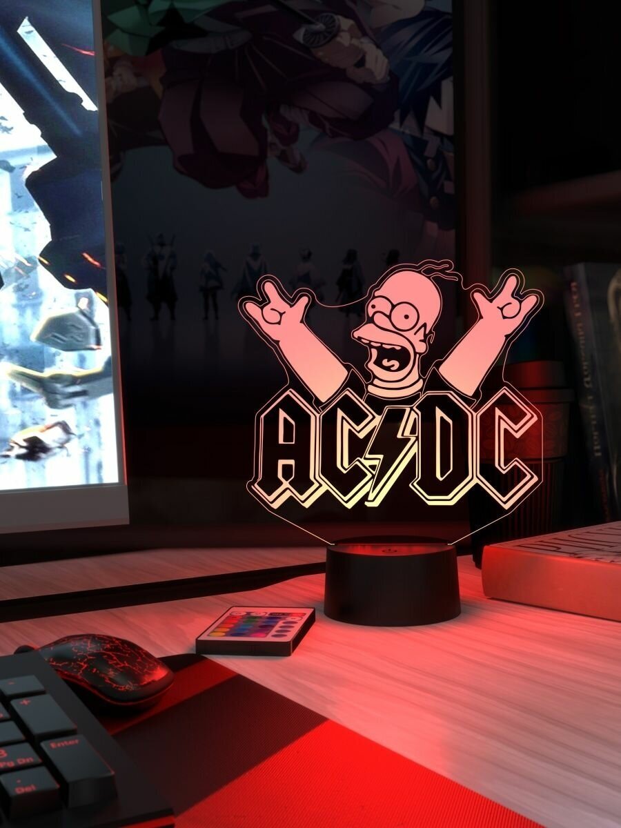 Ночник "Рок-Группа AC/DC" - фотография № 3