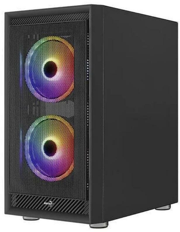 Корпус ATX AEROCOOL Graphite-G-BK-v2, Midi-Tower, без БП, черный [accm-pb24033.11] - фото №7