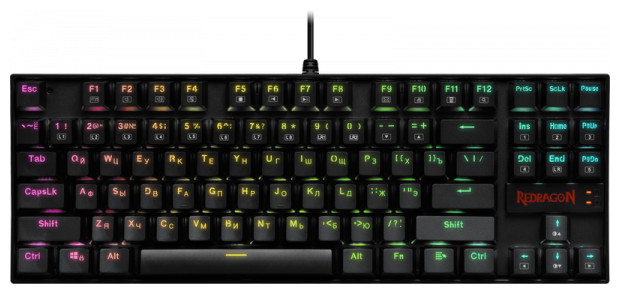 Механическая клавиатура для компьютера игровая Redragon Kumara (TKL 80%)